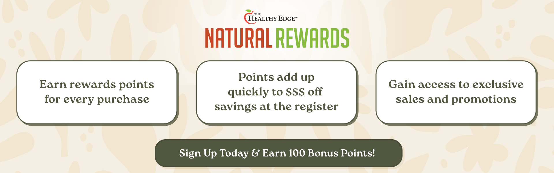 Akin's Natural Rewards - Earn rewards points for evert purchase. Gain access to exclusive sales and promotions.