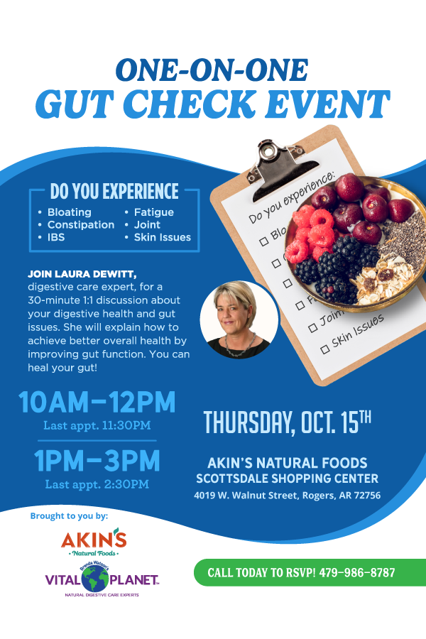 Rogers Gut Check Event with Vital Planet, Oct 15